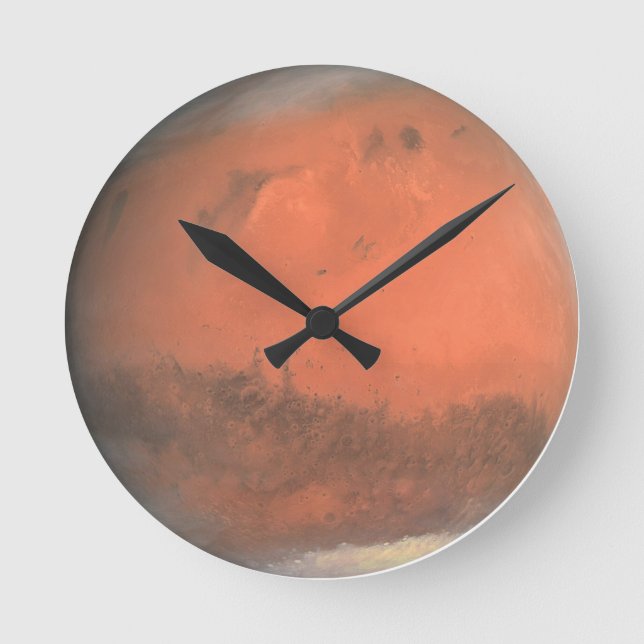 Mars Planet Round Clock (Front)