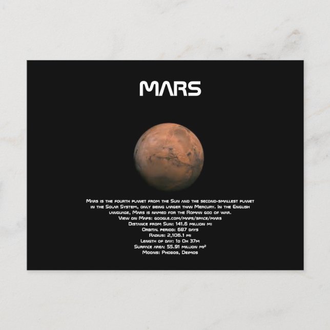 Mars Postcard (Front)