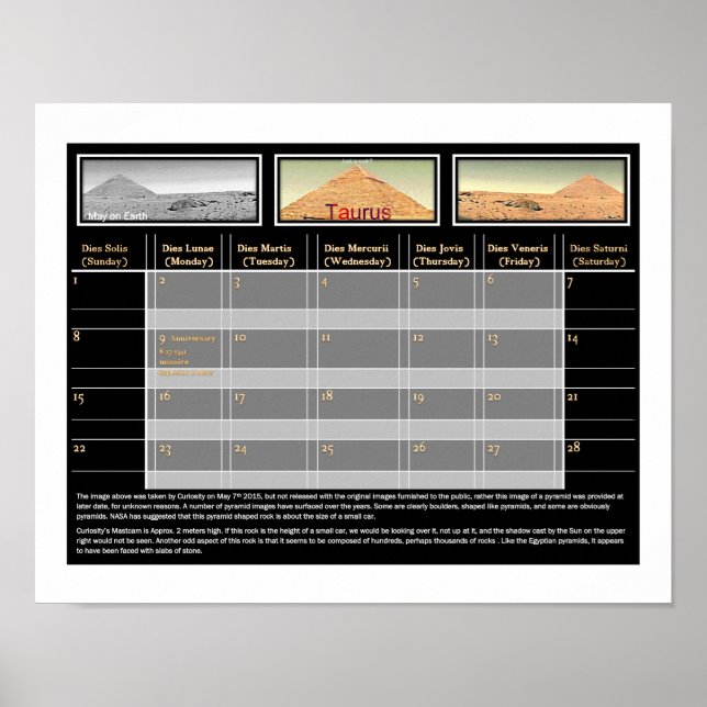 Mar's Pyramid Poster (Front)