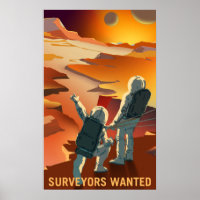 Mars Recruitment - Surveyors Wanted Poster