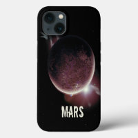 Mars red planet 3d universe space illustration