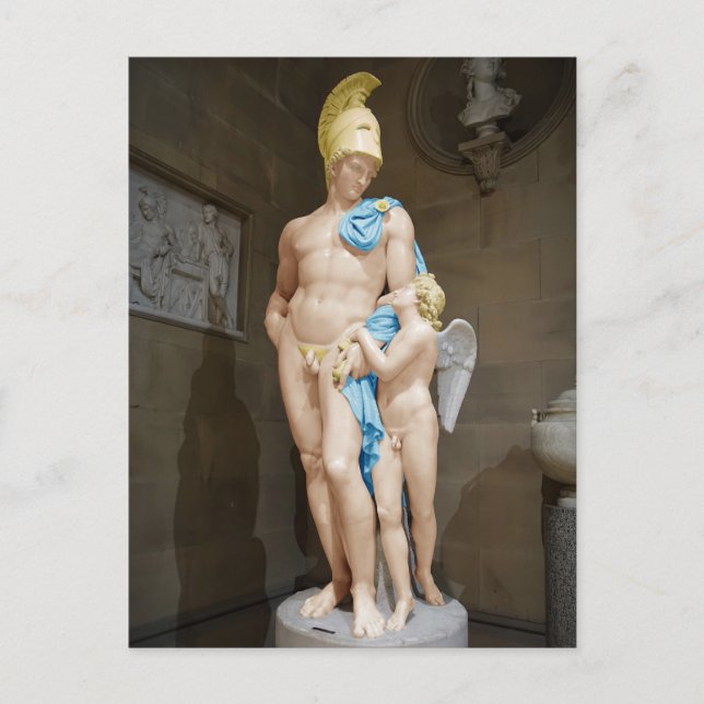 MARS RESTRAINED BY CUPID 1825 John Gibson  Postcard (Front)