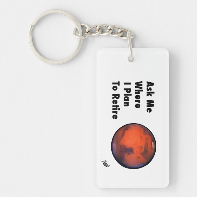 Mars "Retirement" Keychain (Front)