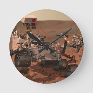 Mars Rover Round Clock