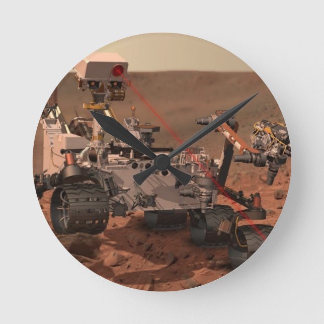 Mars Rover Round Clock (Front)