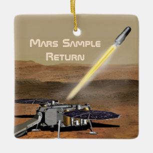 Mars Sample Return Mission Ceramic Ornament
