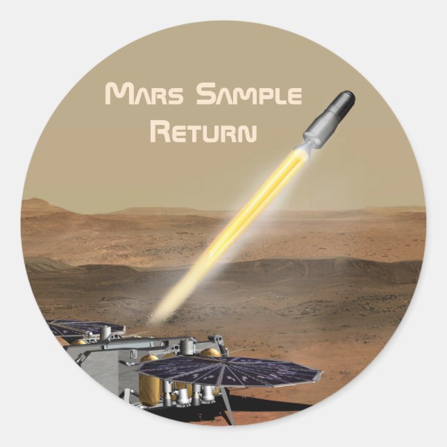 Mars Sample Return Mission Sticker (Front)