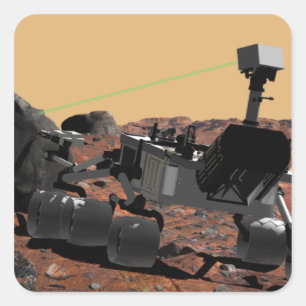 Mars Science Laboratory 3 Square Sticker