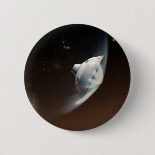Mars Science Laboratory Aeroshell Capsule 2 6 Cm Round Badge