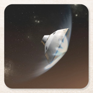 Mars Science Laboratory Aeroshell Capsule 2 Square Paper Coaster