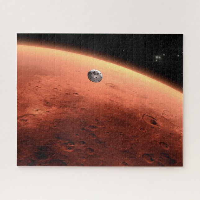 Mars Science Laboratory Approaching Mars. Jigsaw Puzzle (Horizontal)