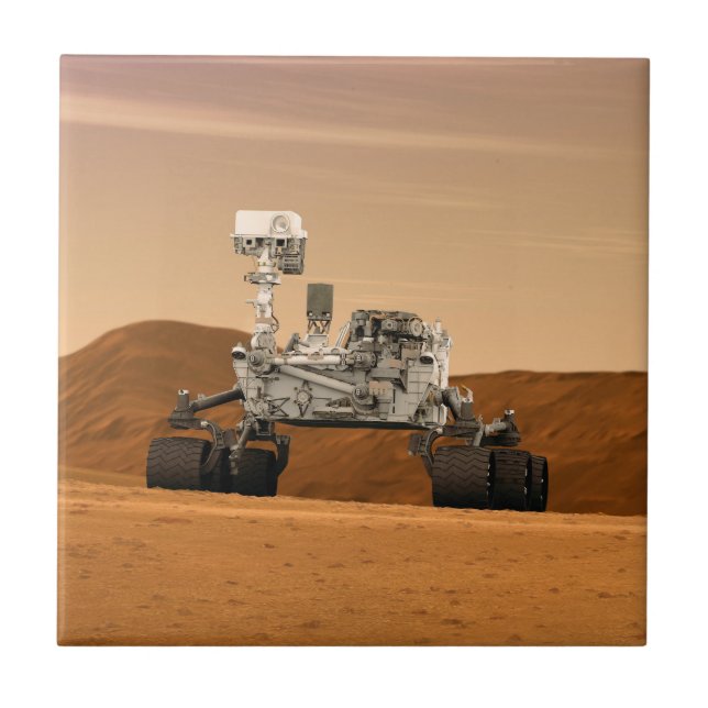 Mars Science Laboratory Curiosity Rover. 2 Ceramic Tile (Front)
