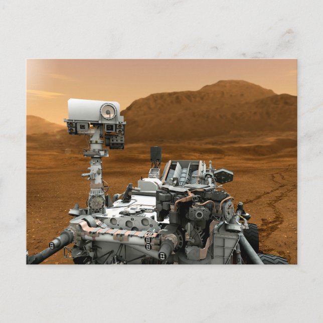 Mars Science Laboratory Curiosity Rover. 3 Postcard (Front)