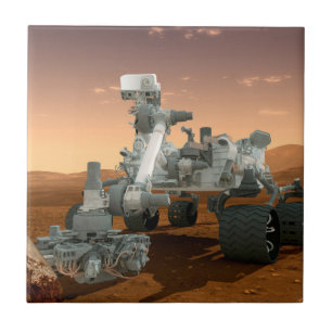 Mars Science Laboratory Curiosity Rover. 4 Ceramic Tile