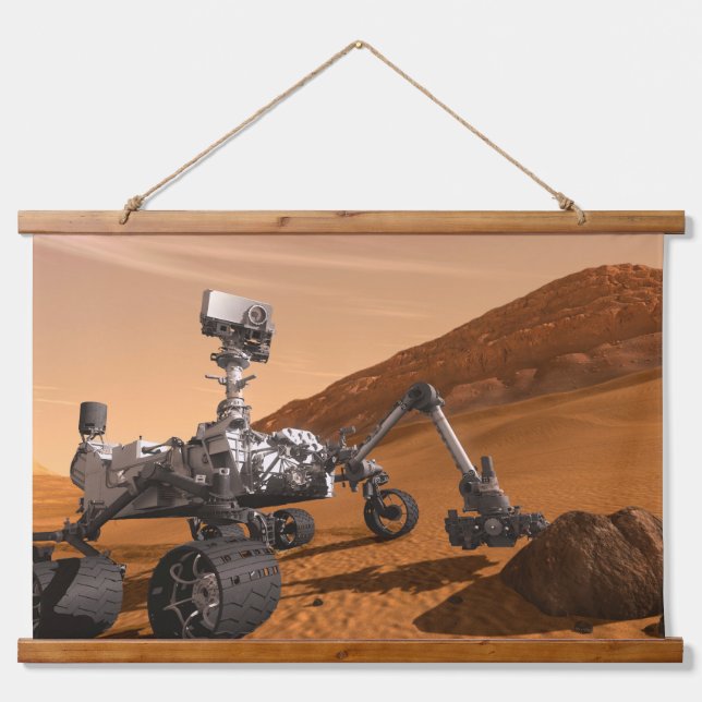 Mars Science Laboratory Curiosity Rover. Hanging Tapestry (Front)