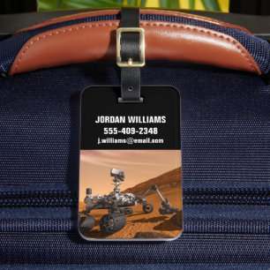 Mars Science Laboratory Curiosity Rover. Luggage Tag