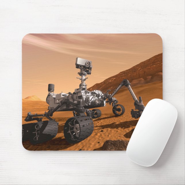 Mars Science Laboratory Curiosity Rover. Mouse Pad (With Mouse)