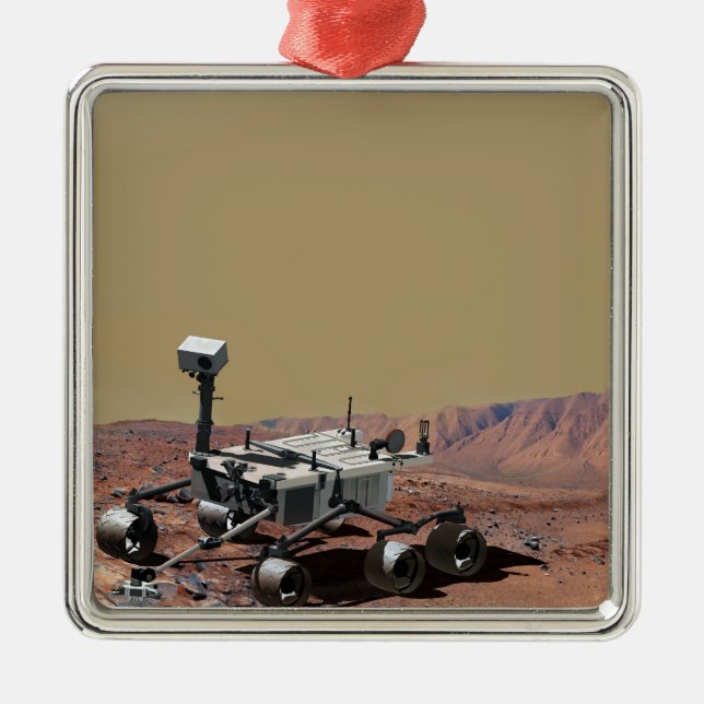Mars Science Laboratory Metal Ornament (Front)