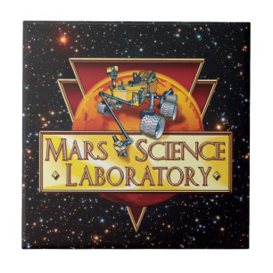 Mars Science Laboratory Mission Logo Ceramic Tile