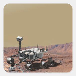 Mars Science Laboratory Square Sticker