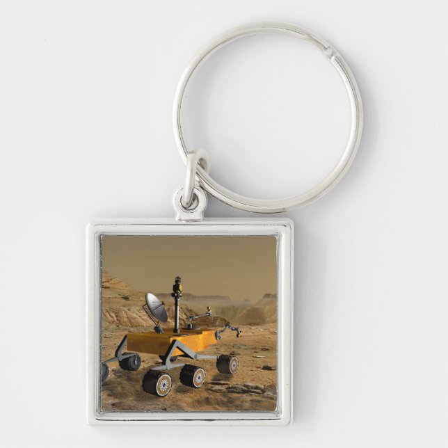 Mars Science Laboratory travels near a canyon Key Ring (Front)