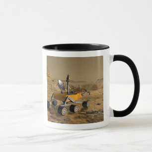 Mars Science Laboratory travels near a canyon Mug