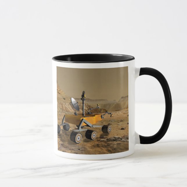 Mars Science Laboratory travels near a canyon Mug (Right)