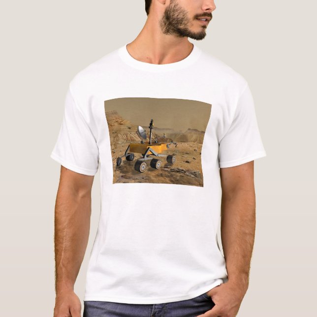 Mars Science Laboratory travels near a canyon T-Shirt (Front)
