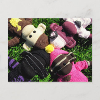 Mars Sock Monkey Post Card