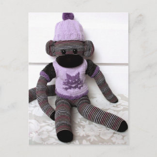 Mars Sock Monkey Post Card - Vivi