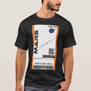Mars Space Ticket T-Shirt