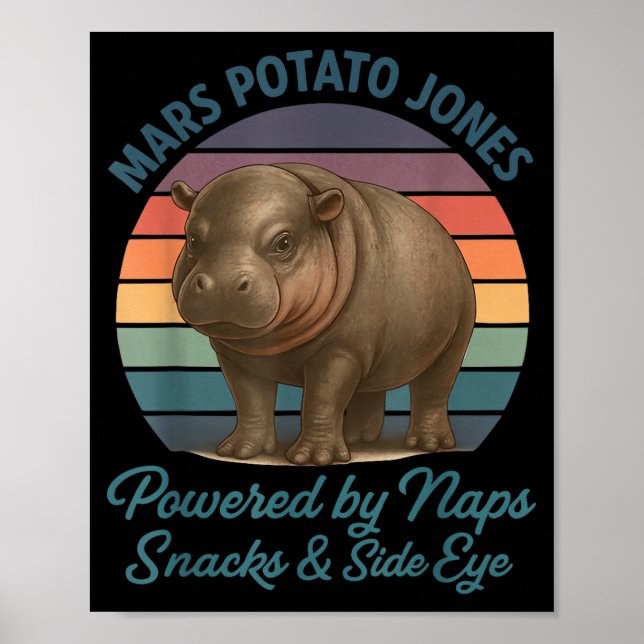 Mars Tato Jones Wered By Naps Snacks Side Eye Retr Poster (Front)