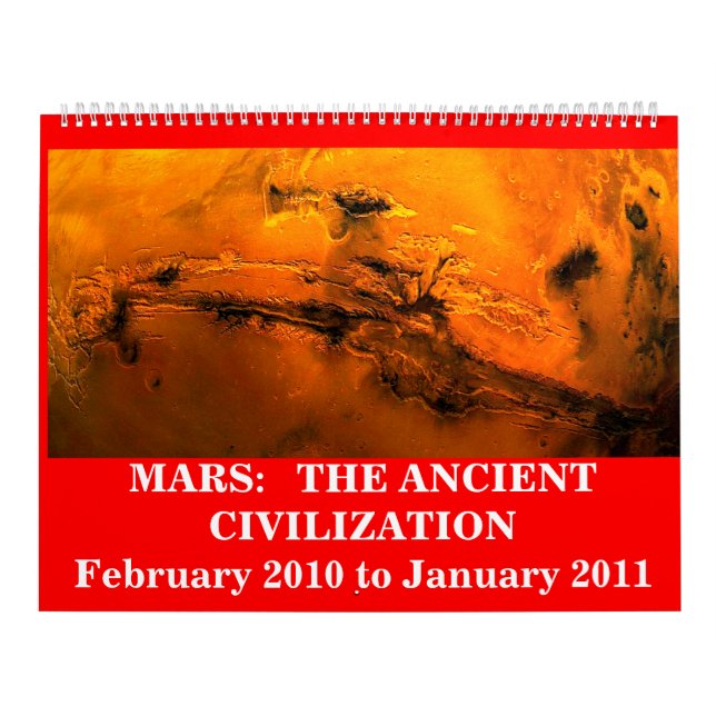 Mars:  the Ancient Civilisation Calendar (Cover)