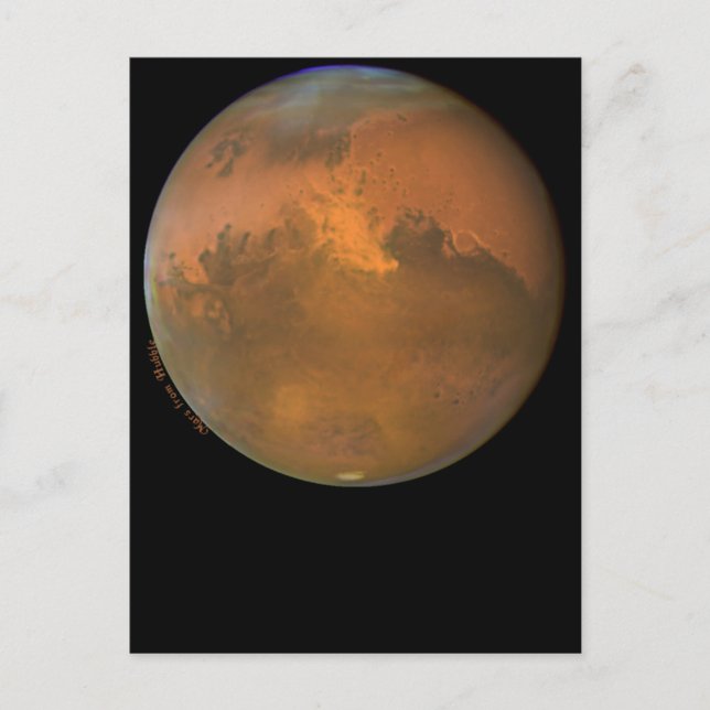 Mars the Red Planet on Cards and Postcards (Front)