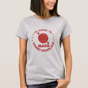 Mars The Red Planet Space Geek Solar System Fun T-Shirt