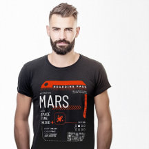 Mars Time Travel Ticket Boarding Pass