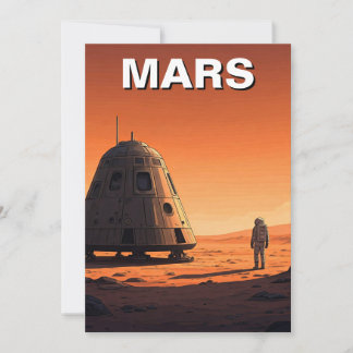 Mars Travel Holiday Card