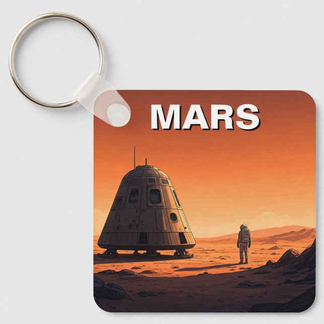 Mars Travel Key Ring (Front)