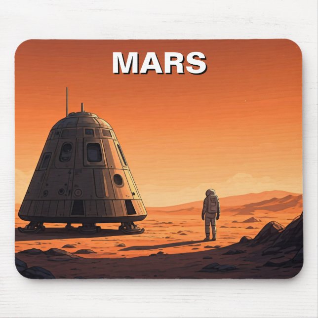 Mars Travel Mouse Pad (Front)