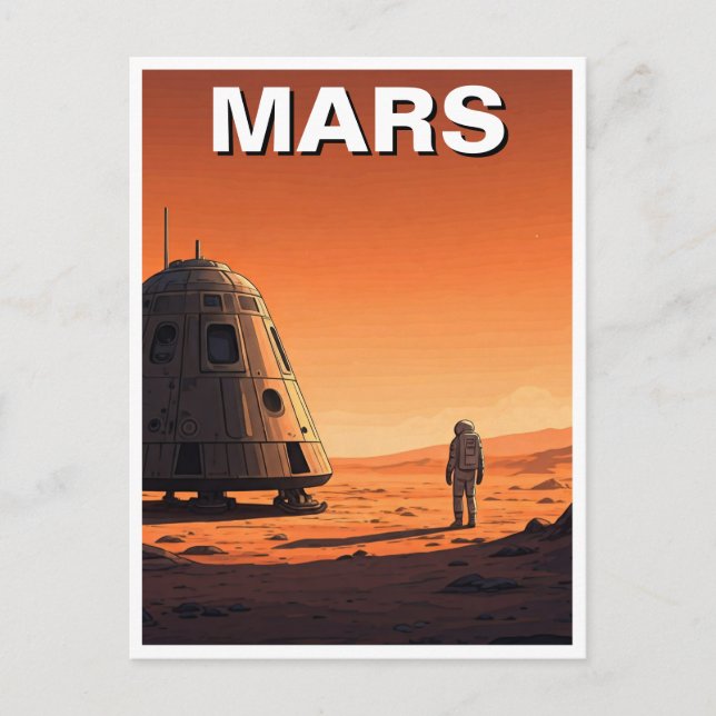 Mars Travel Postcard (Front)