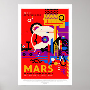 Mars, Travel Poster