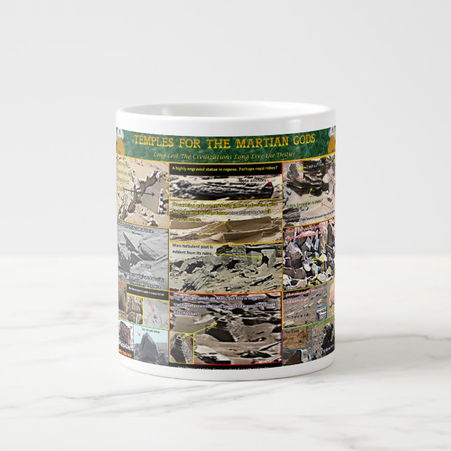 Mars Treasures of The Past Large Coffee Mug (Front)