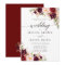 Marsala burgundy Floral Rustic Wedding