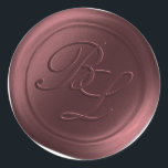 Marsala Double Monogram Faux Wax Seal Stickers<br><div class="desc">These elegant traditional style script 2 Letter double Monogram Faux Wax Seal Stickers in the Marsala Wine Red colorway will make the perfect finishing touch to your save the dates, wedding invitations, or other special occasion stationery. Seal your envelopes or favour bags easily and beautifully with the look of real...</div>