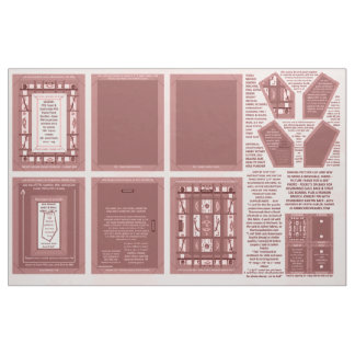 Marsala Girl Power Sewing Patterns Frame & Brooch Fabric