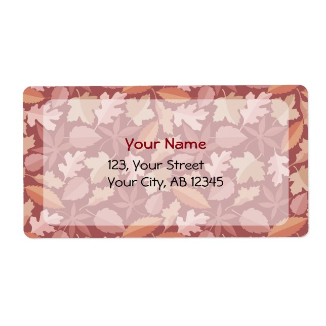 Marsala leaves pattern (Front)