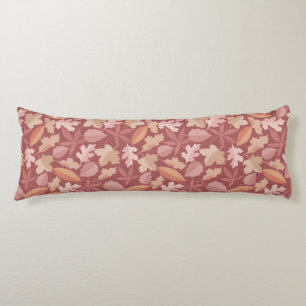 Marsala leaves pattern body cushion