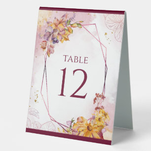 Marsala Rose Gold Autumn Leaves Elegant Wedding