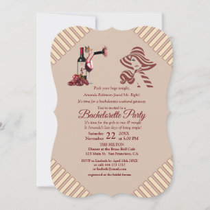 Marsala-wine Tasting  Bachelorette Party Invitation