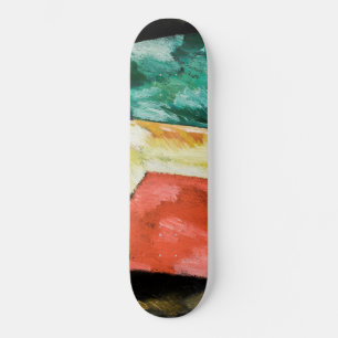 Marsden Hartley Abstraction; Blue, Yellow Skateboard